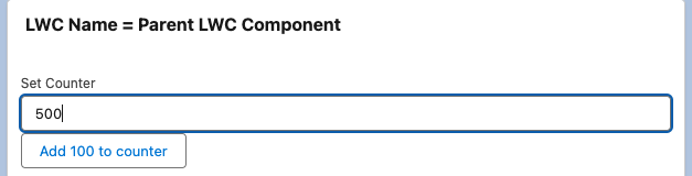 Salesforce LWC @api example 2 - Parent Component